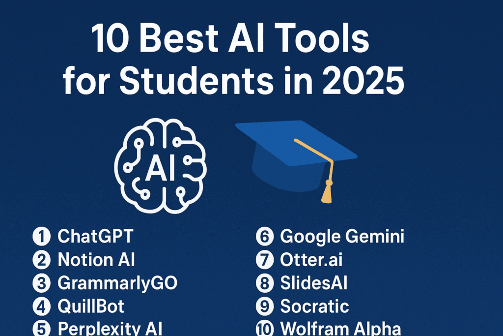 10 Best AI Tools for Students in 2025